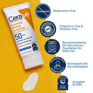 CeraVe Hydrating Sheer Sunscreen SPF 30: Face & Body sunscreen
