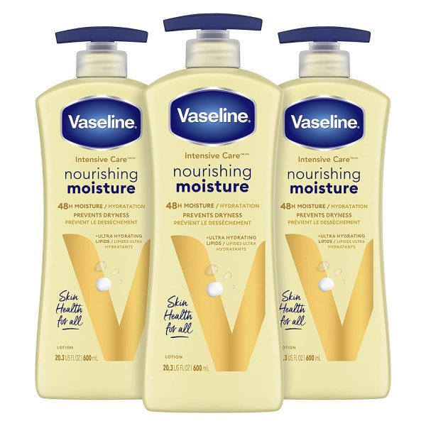 Vaseline hand and body lotion Intensive Care Moisturizer for Dry Skin Essential Healing Clinically Proven to Moisturize Deeply